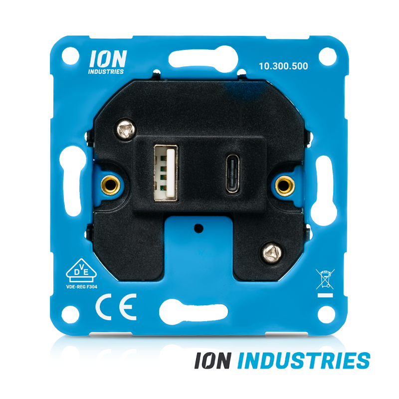 ION INDUSTRIES | Aansluitdoos Charger USB A + USB C