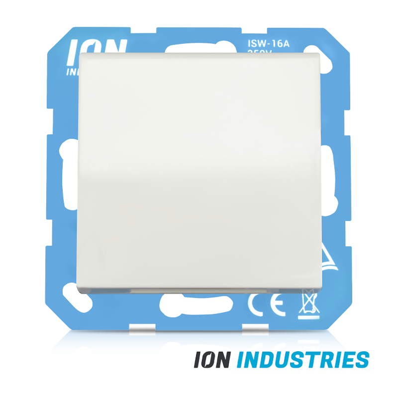ION INDUSTRIES | Wandcontactdoos RA met klapdeksel en aanraakbeveiliging V1 /J1 Alpin Wit