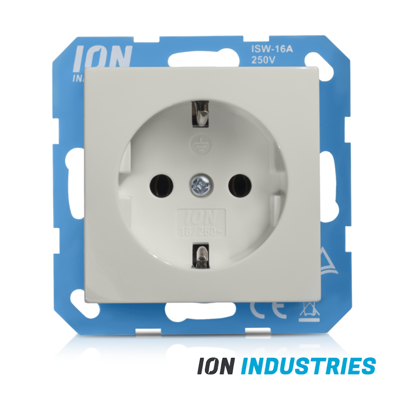 ION INDUSTRIES | Wandcontactdoos RA E1 Alpin Wit