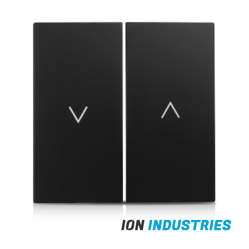 ION INDUSTRIES | Bedieningswip Jaloezieschakelaar E1 Mat Zwart