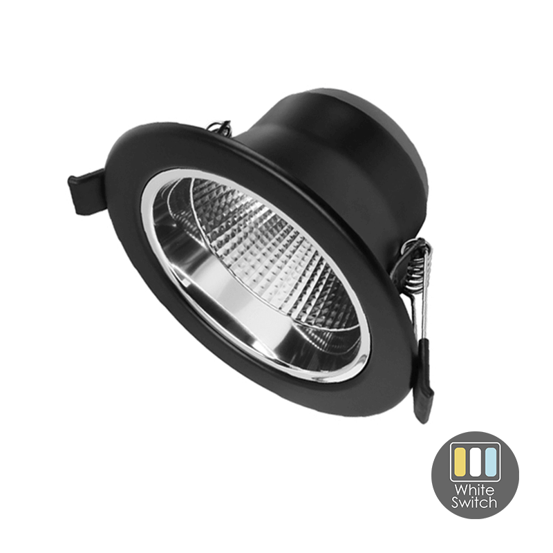 LED DOWNLIGHT SIA ZWART CCT-SWITCH Ø90