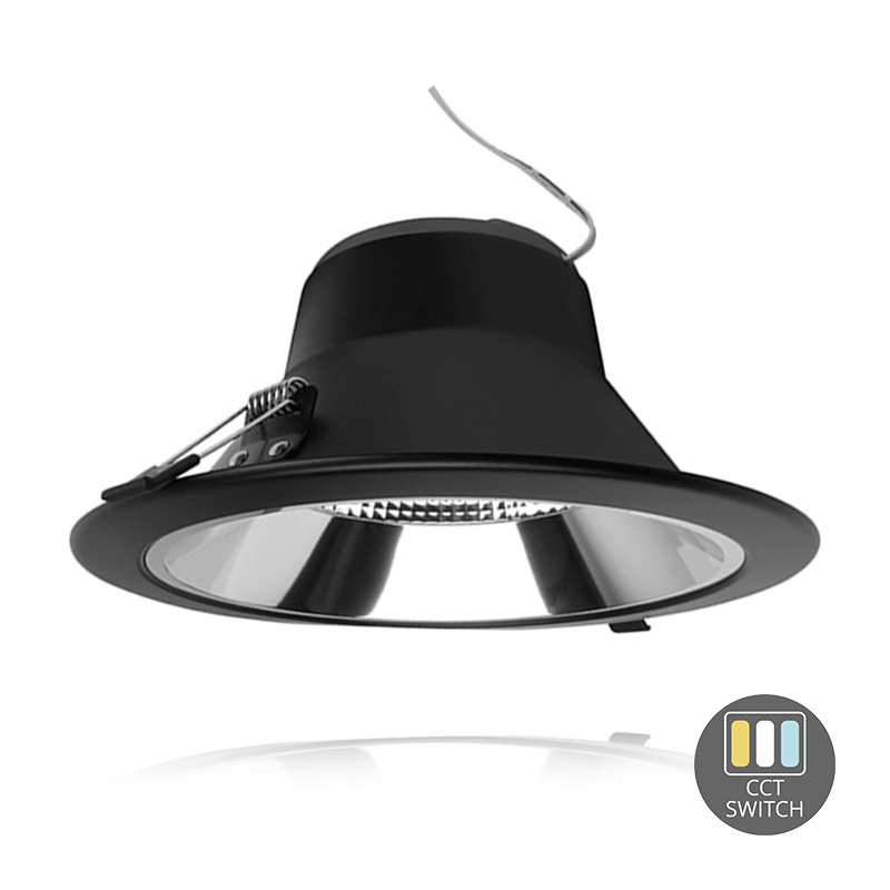 LED DOWNLIGHT SIA ZWART CCT-SWITCH Ø195