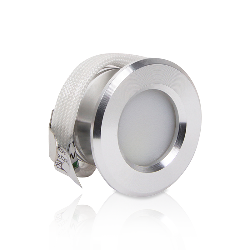 LED MINI INBOUWSPOT PHOBOS 3.4W DIM ZILVER - 2700K