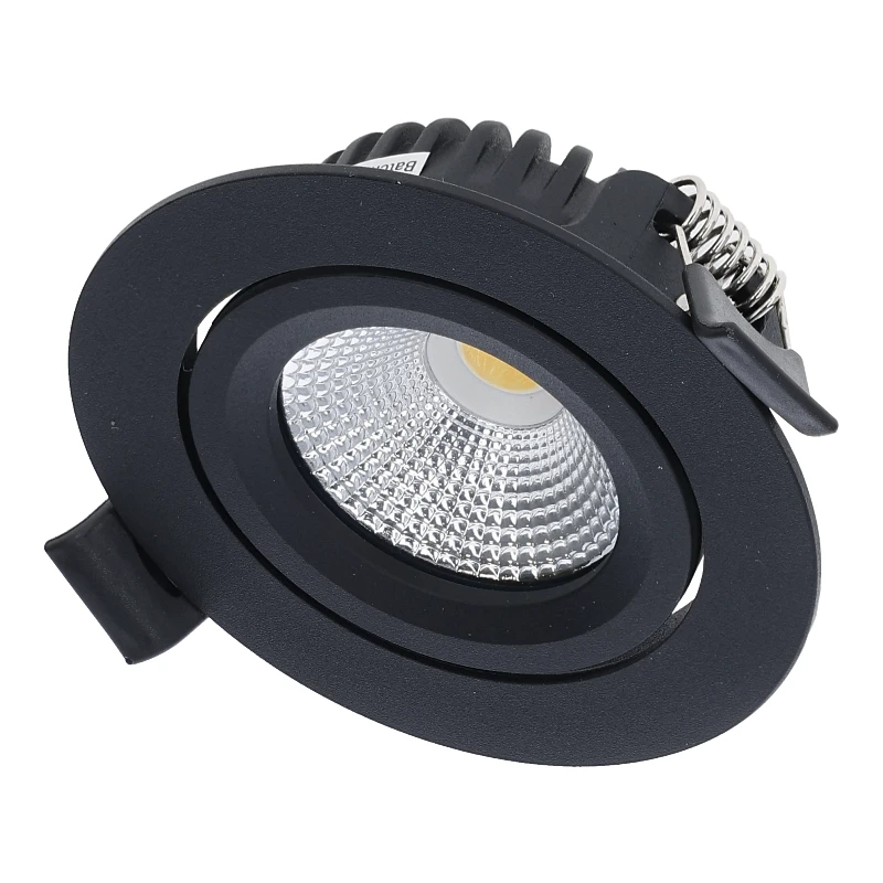 LED INBOUWSPOT VARDA SLIM-FIT 5W DIM2WARM ZWART