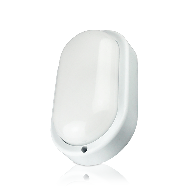 LED BULKHEAD OVAAL 8W WIT - 4000K
