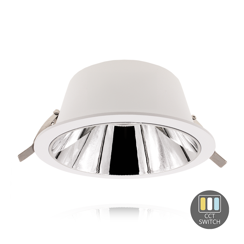 LED DOWNLIGHT | KERBER | CCT-SWITCH | Ø160MM | 16W | WIT