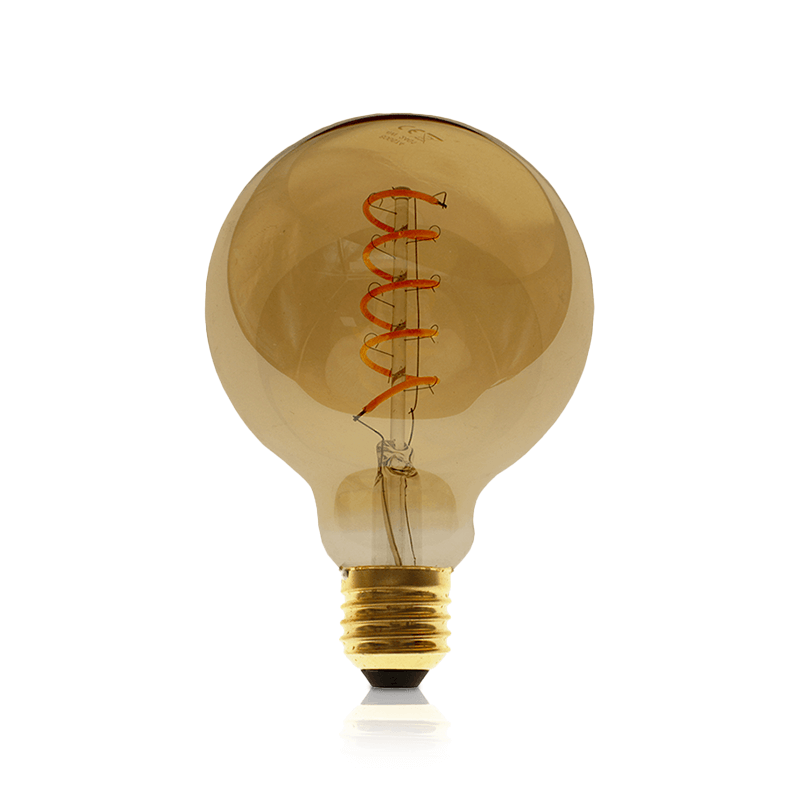 LED FILAMENT E27 GLOBE M DIMBAAR AMBER 4W