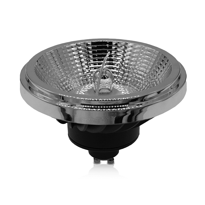LED AR111 GU10 SPOT 15W DIMBAAR ZWART - 4000K