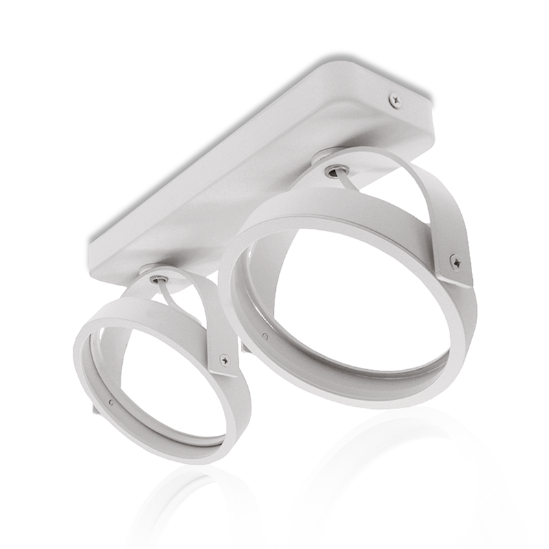 AR111 OPBOUWARMATUUR EUKE 2xGU10 FITTING WIT