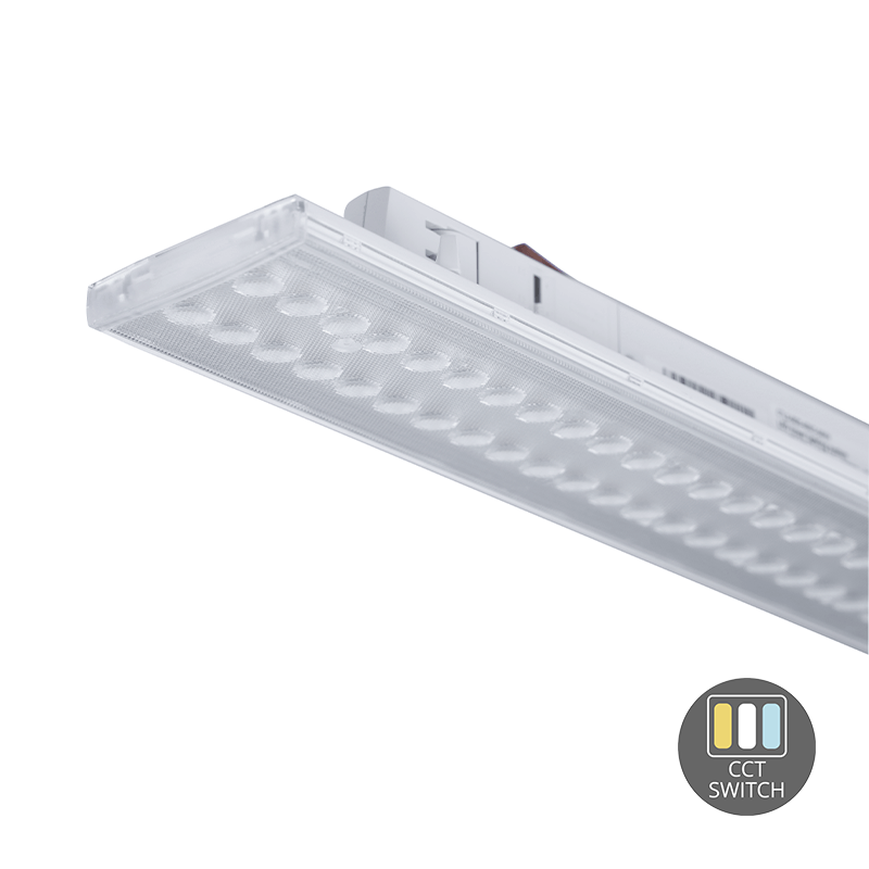 3-FASE RAILARMATUUR | TARVOS | 150CM | 35W/40W/45W/55W | WIT | CCT SWITCH
