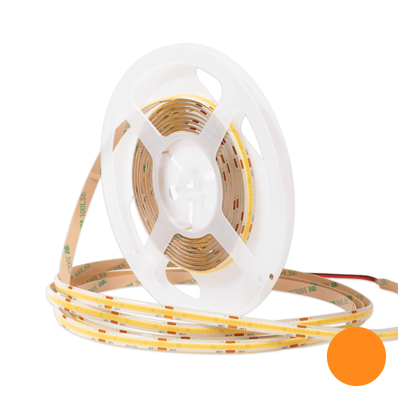 COB ledstrip 24V IP65 5m 10w/m 2700K