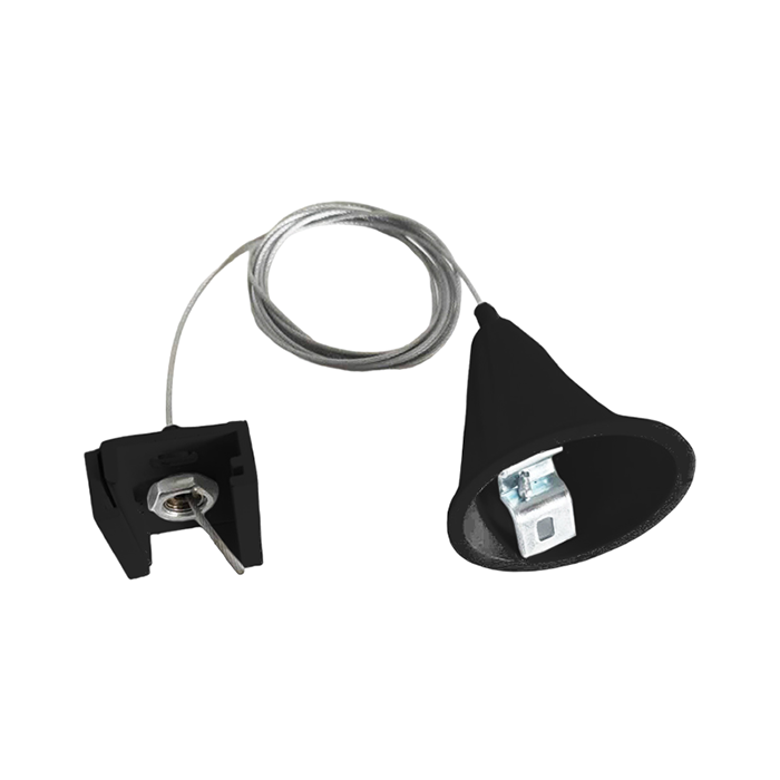 PENDELSET | 1.5 METER | ZWART | VOOR 3-FASE RAILS