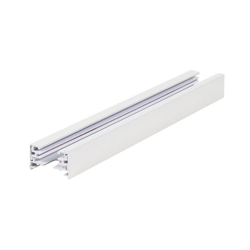 1-FASE RAIL 3 meter incl eindkap en voedingconnector wit