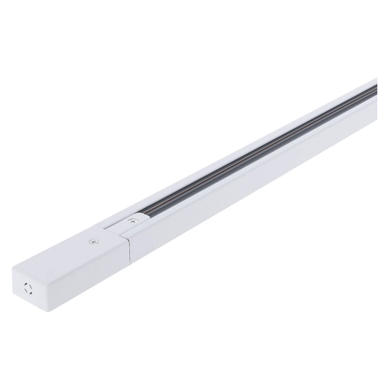 1-FASE RAIL 1 meter incl eindkap en voedingconnector wit