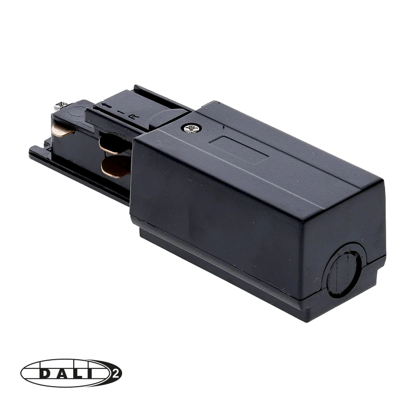 DALI 3-FASE RAIL | POWER CONNECTOR | RECHTS | ZWART
