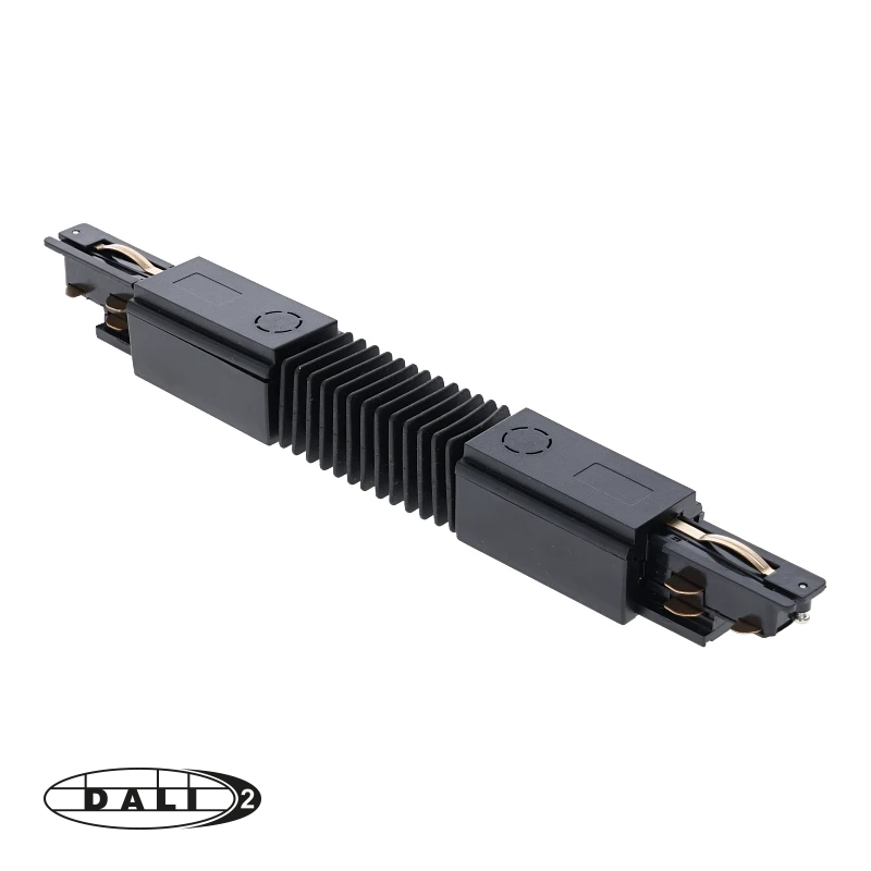 DALI 3-FASE RAIL | FLEXIBELE CONNECTOR | ZWART