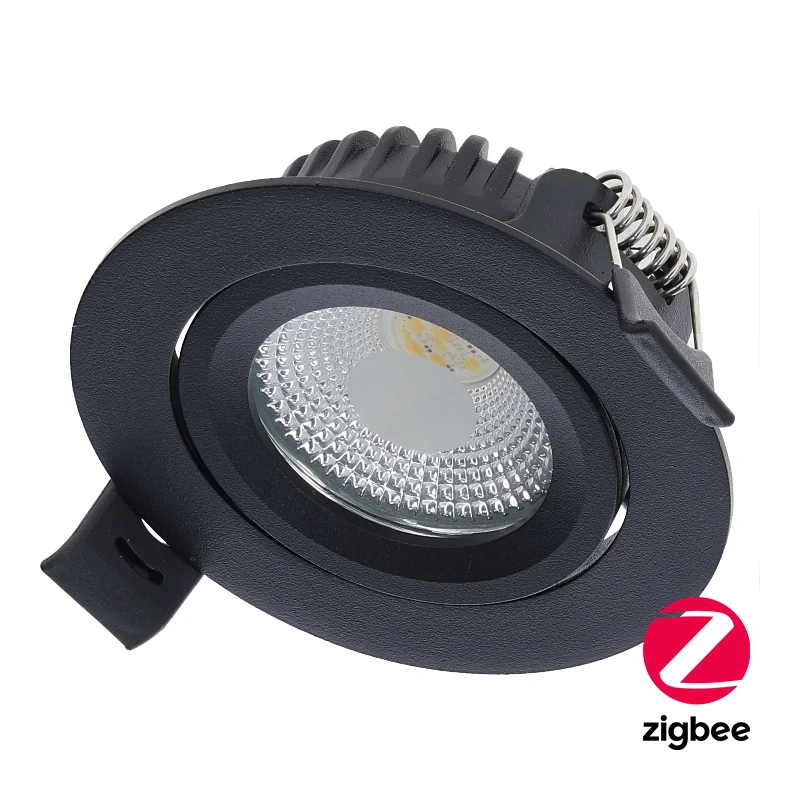 LED INBOUWSPOT | VARDA | SLIM-FIT | 5W | ZIGBEE3.0 | RGB+CCT | ZWART