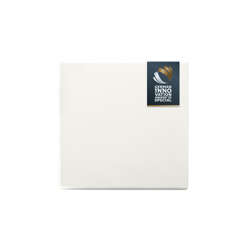 ION Industries | Tastdimmer Knop Enkelvoudig V1/J1 Mat Alpin Wit