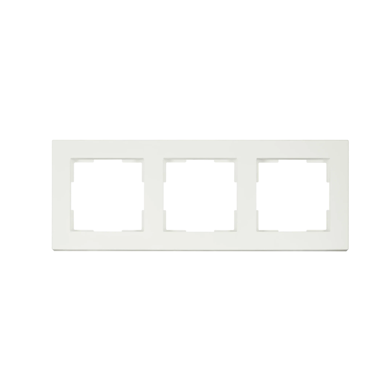 ION Industries | Afdekraam 3-voudig V1 Mat Alpin Wit