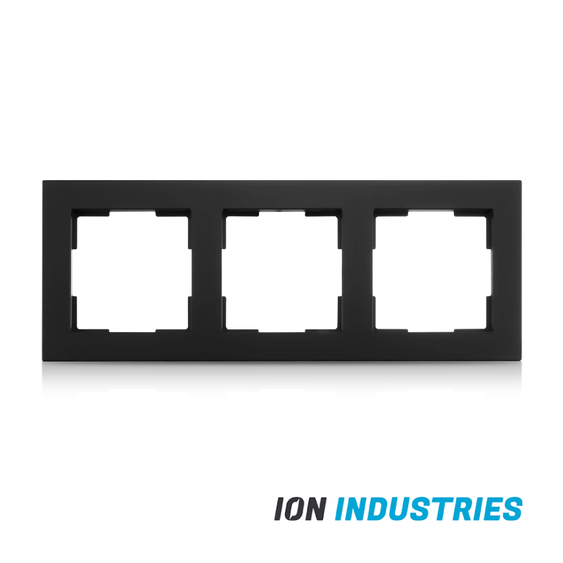 ION INDUSTRIES | Afdekraam 3-voudig V1 Mat Zwart