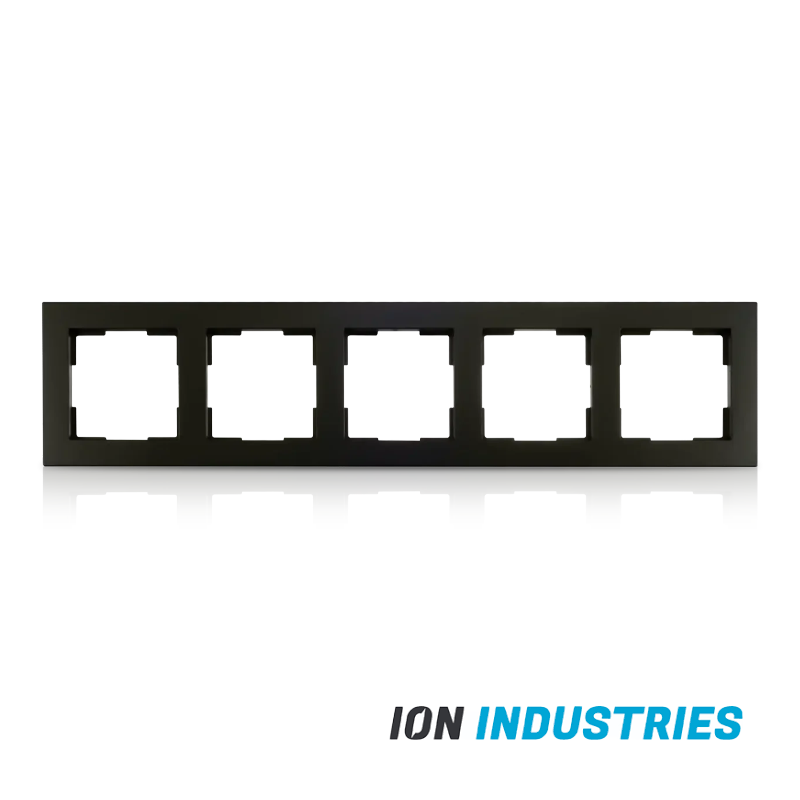 ION INDUSTRIES | Afdekraam 5-voudig V1 Mat Zwart