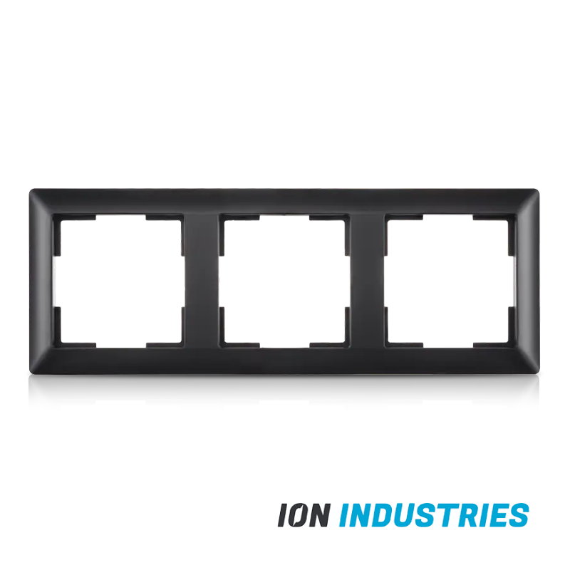 ION INDUSTRIES | Afdekraam 3-voudig J1 Mat Zwart