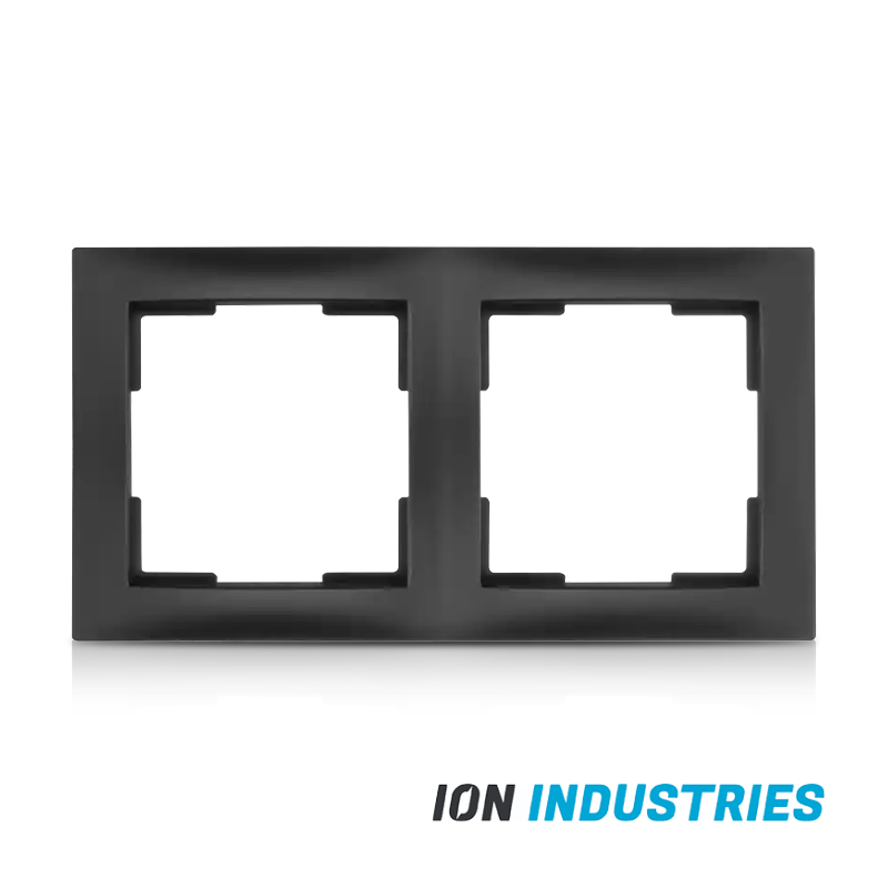 ION INDUSTRIES | Afdekraam 2-voudig E1 Mat Zwart