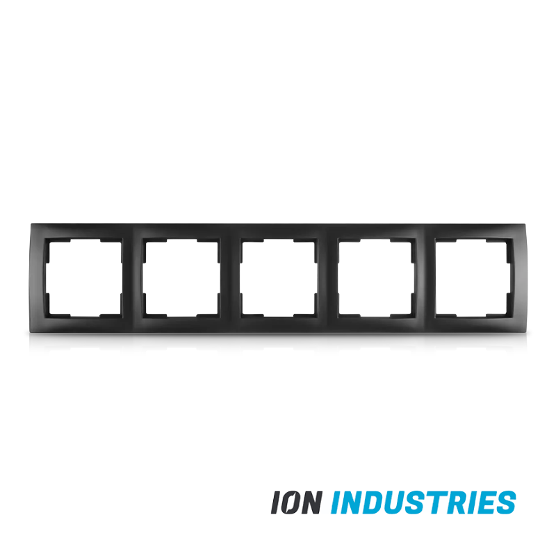ION INDUSTRIES | Afdekraam 5-voudig E1 Mat Zwart