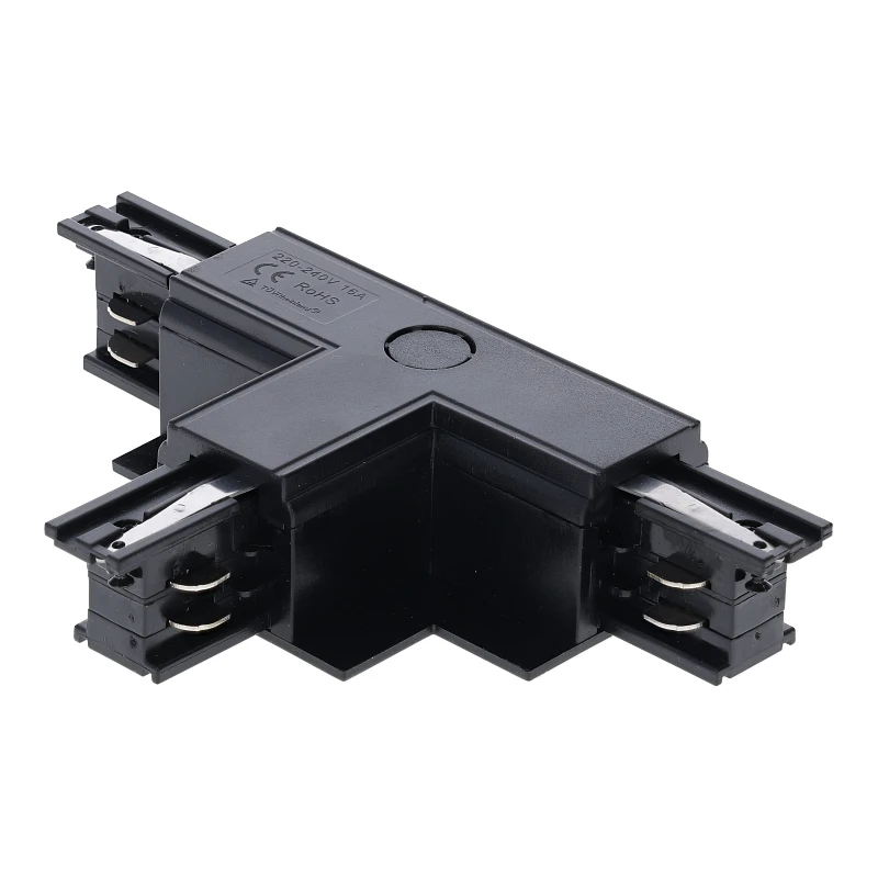 INBOUW 3-FASE | T-VORM CONNECTOR | RIGHT-2 | ZWART