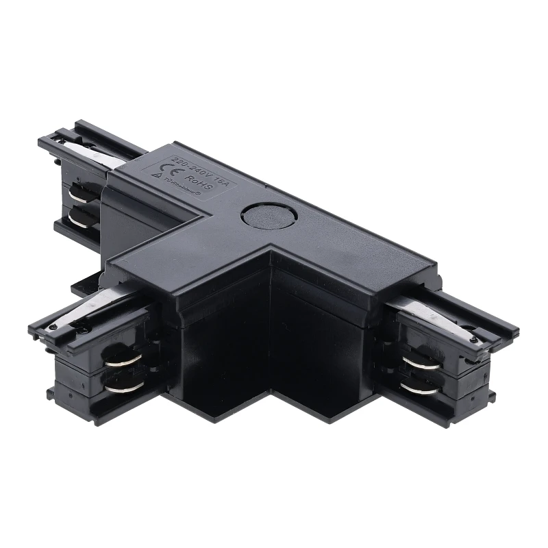 INBOUW 3-FASE | T-VORM CONNECTOR | LEFT-2 | ZWART