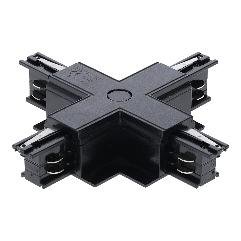 INBOUW 3-FASE | X-VORM CONNECTOR | ZWART