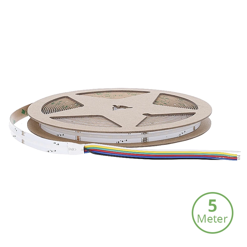 COB LEDSTRIP | 24V | IP65 | 5M | 5-25W/M | RGBCCT