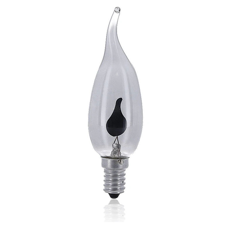 LED FILAMENT | E14 | LED KAARSLAMP | VLAM EFFECT | SMOKY | 3W
