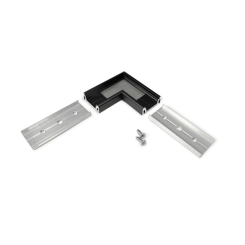 HOEKSTUK SURFACE ZWART 14mm (1 zakje a 1 stuk)