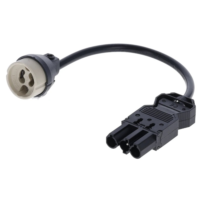GU10 FITTING | MET 3-SWP STEKKER MALE | 100CM