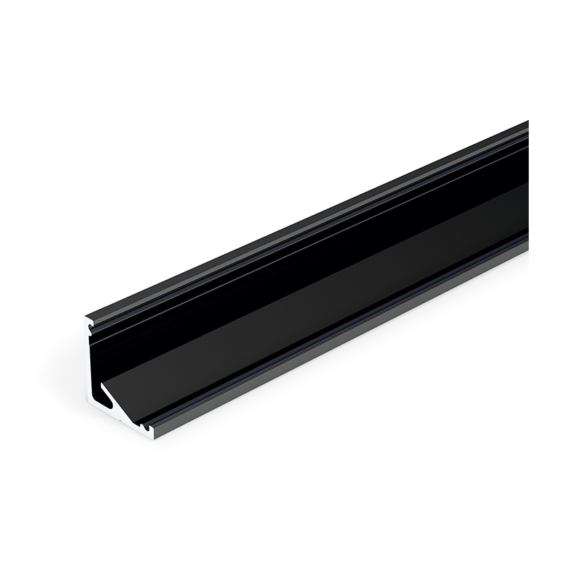 PROFIEL CABI 12MM 2MT black (1 stuk)
