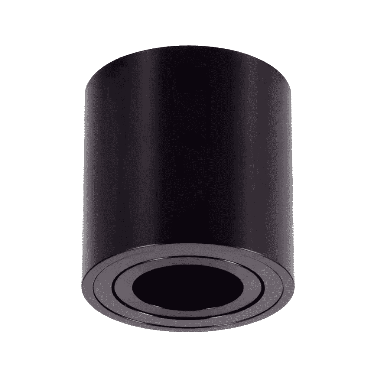 OPBOUWSPOT ZWART ROND MET GU10 FITTING