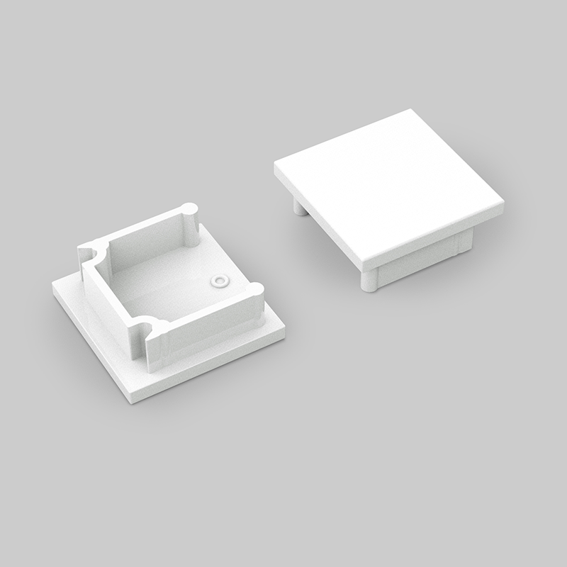 END CAP ZONDER KABELOPENING SMART 16MM WIT (1 zakje a 20 stuks)