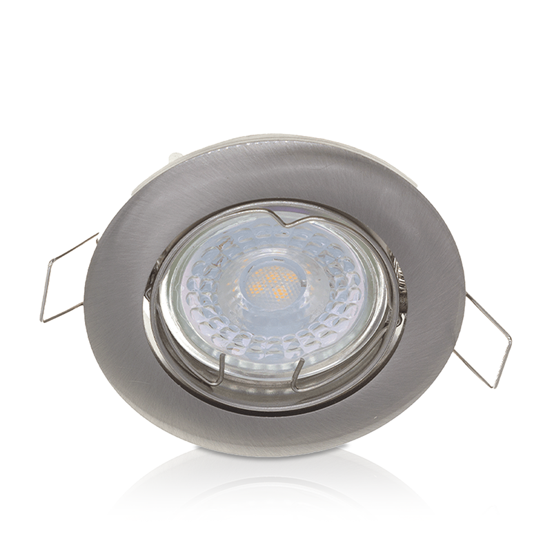 MR16 ARMATUUR ROND KANTELBAAR SILVER