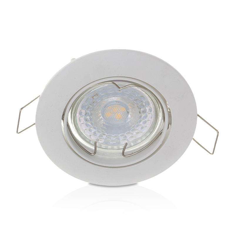 MR16 ARMATUUR ROND KANTELBAAR WIT
