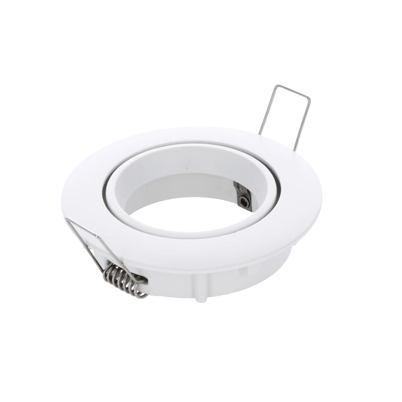 MR16 ARMATUUR ROND KANTELBAAR WHITE MET KLIKSYSTEEM