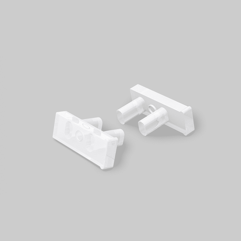 END CAP MET KABELOPENING SLASH 8MM (1 zakje a 20 stuks)