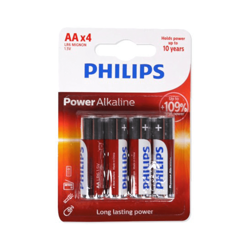 PHILIPS POWER ALKALINE AA BATTERIJ