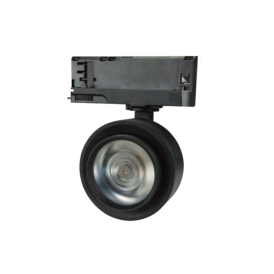 3-FASE RAILSPOT MIMAS 20W ZWART 20°-40° - 4000K