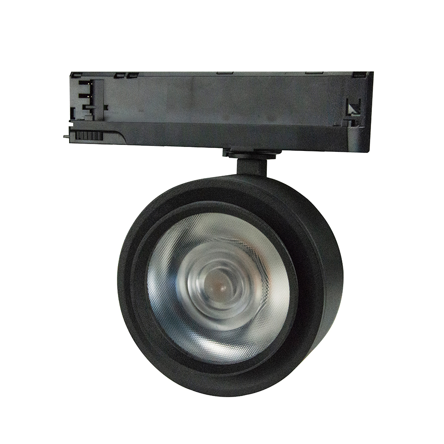 3-FASE RAILSPOT MIMAS 30W ZWART 20°-40° - 4000K