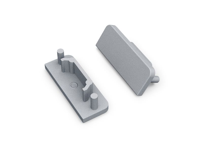 END CAP ZONDER KABELOPENING SURFACE 14MM (1 zakje a 20 stuks)