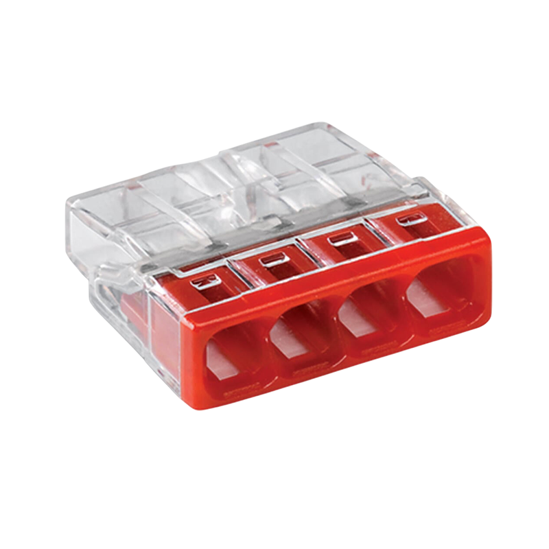 WAGO LASKLEM | 4 DRADEN | 0.2-2.5MM² | PER 100 STUKS