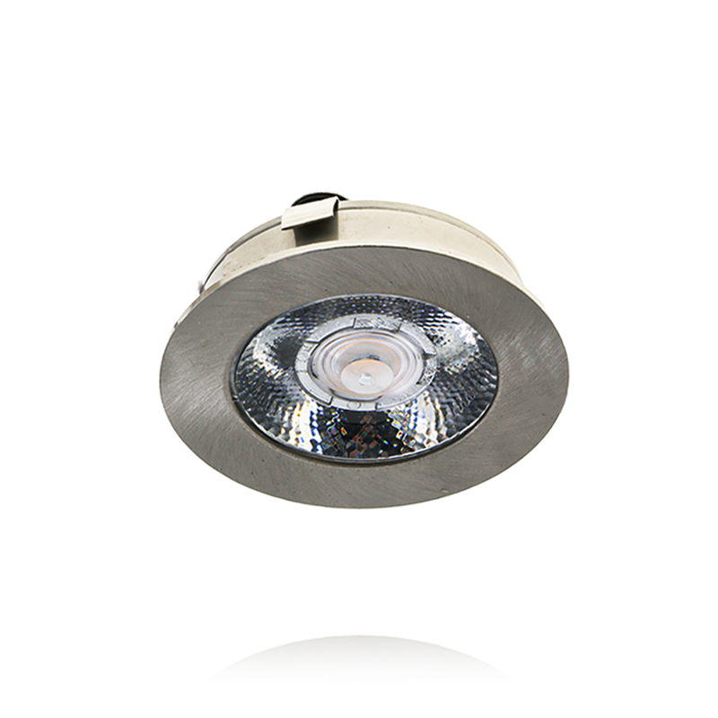 LED MEUBELSPOT | BASTON | 3W | 12V(DC) | IP44 | ZILVER | 14mm hoog - 2700K